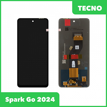 LCD дисплей для Tecno Spark Go 2024 с тачскрином (черный) 100% оригинал