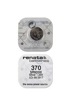 Батарейка (элемент питания) Renata SR920W 370, 1 штука